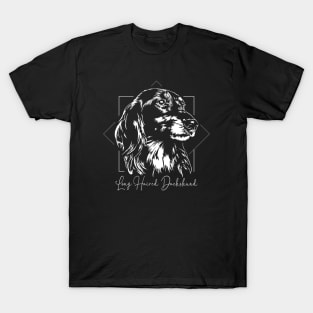 Long Haired Dachshund dog Portrait T-Shirt